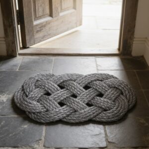 Ocean Plait Mat in Dorrway